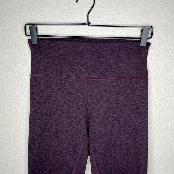 ZYIA ACTIVE 7/8 Leggings Heathered Plum Size 6-8 - Picture 3 of 10